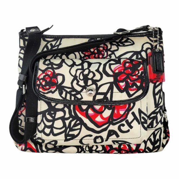 AUTHENTIC Coach Kyra Poppy Medium Crossbody/ Shoulder Bag - Floral / Daisy 🌼 - Picture 13 of 13